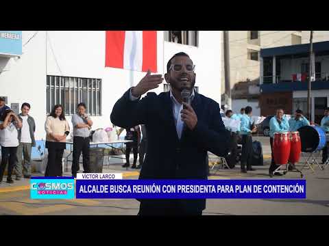 Víctor Larco: alcalde destaca trabajo positivo con DINOES en seguridad