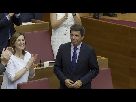 Carlos Mazón, investido president de la Generalitat Valenciana con los votos de PP y Vox