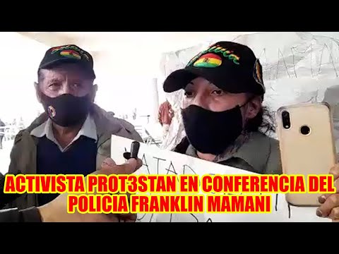 ACTIVISTA PIDEN PROCESO CONTR4 EL TENIENTE DE LA POLICIA FRANKLIN MAMANI..