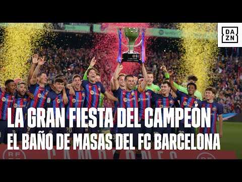 La gran fiesta del FC Barcelona, campeón de LaLiga, en el Camp Nou: No estamos tan mal