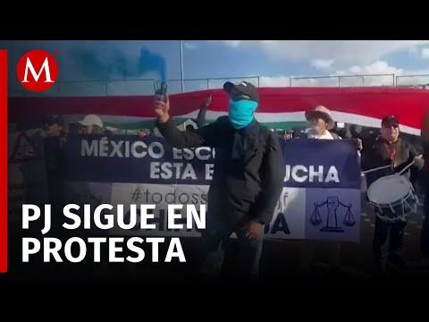 Protestas del Poder Judicial previas a la reanudación de jueces y magistrados