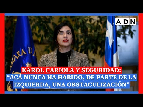 Karol Cariola y seguridad: “Acá nunca ha habido, de parte de la izquierda, una obstaculización