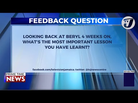 Feedback Question #tvjnews #tvjprimetimenews