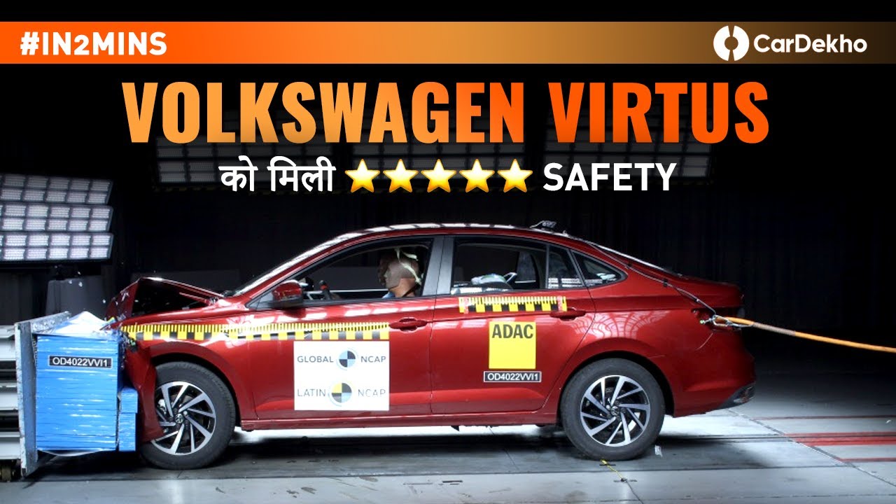 Volkswagen Virtus Awarded 5-Stars In Safety | #In2Mins