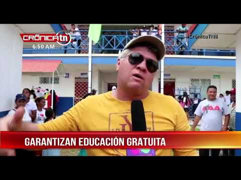 Gobierno de Nicaragua realiza obra escolar en Las Breñas, Rosita
