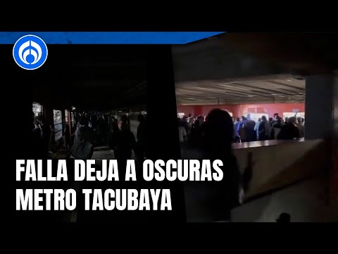 Apagón en Tacubaya deja a usuarios en penumbra en hora pico