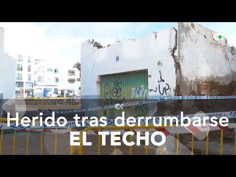 Un herido tras derrumbarse el techo de una vivienda abandonada en Lanzarote