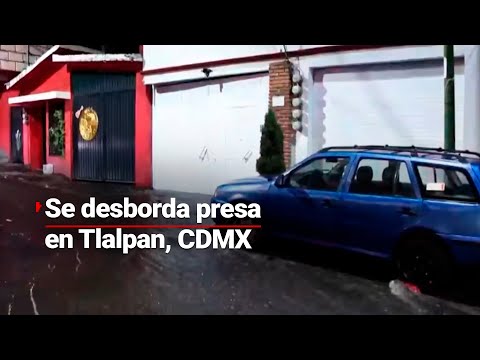 INUNDADOS | Así amaneció calles del Ajusco, al sur de la CDMX, por desbordamiento de una presa