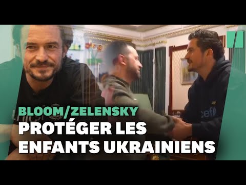 En Ukraine, Orlando Bloom a fait passer un message de sa mère à Zelensky