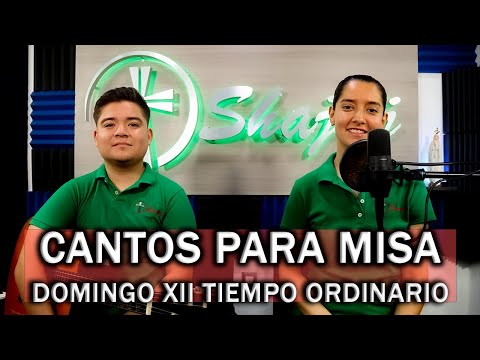 CANTOS PARA MISA  DOMINGO XII DE EL TIEMPO ORIDNARIO  | SHAJAJ Ministerio Católico.