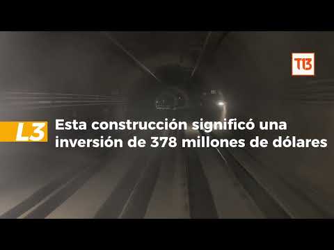 Recorrido por los túneles de las nuevas líneas de Metro en Quilicura