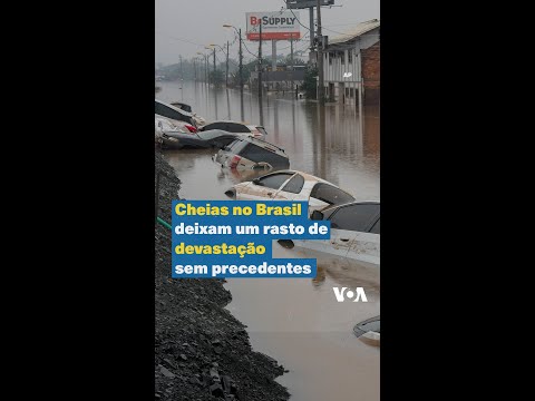 Cheias no Brasil deixam um rasto de devastação sem precedentes