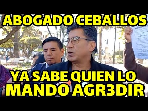 ABOGADO ORLANDO CEBALLOS DENUNCIA FAMILIARES DEL ALCALDE SUCRE PODRIA ESTAR EN AVASALLAMIENTO..