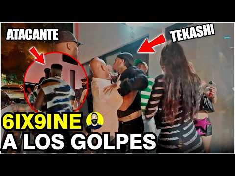 ¡INSOLITO! TEKASHI 6IX9INE PELEA y PIERDE EL CONTROL AFUERA DE UN CLUB EN MIAMI