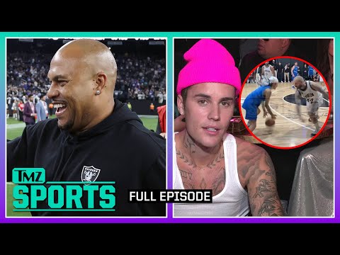 LV Raiders Without A Coach & Justin Bieber Shows Hoop Skills | TMZ Sports Full Ep - 11/3/23