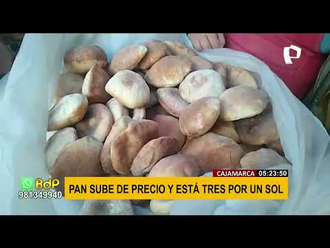 Cajamarca: Precio del pan se eleva a 3 por un sol