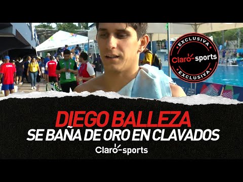 Diego Balleza se baña de oro en clavados plataforma 10 m