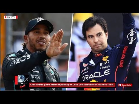 Checo Pérez quiere hablar de política y se une a Lewis Hamilton en reclamo a la FIA