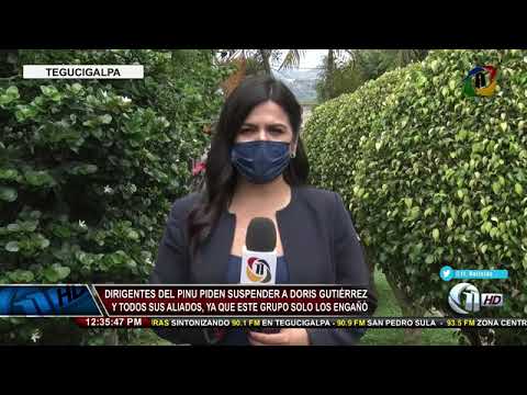 Once Noticias | Dirigentes del PINU piden suspender a Doris Gutiérrez y todos sus aliados