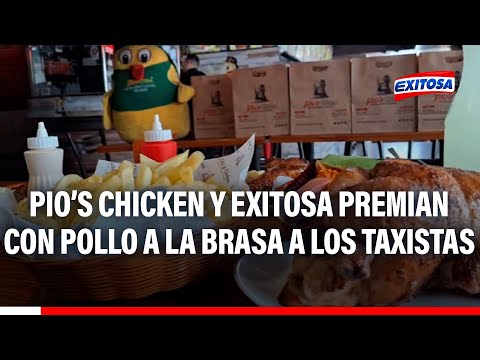 Pio's Chicken y Exitosa premiarán 1/4 de pollo a la brasa a los primeros 20 conductores
