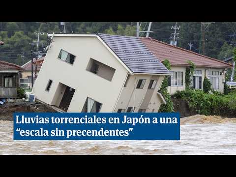 Lluvias torrenciales en Japón a una “escala sin precedentes”