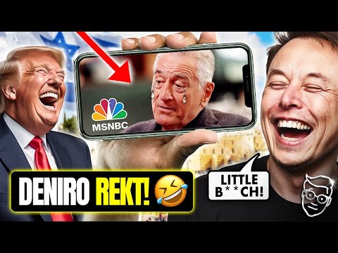 Robert De Niro Has PSYCHOTIC MELTDOWN Crying Anti-Trump Rant on LIVE-TV | Elon Musk NUKES Him
