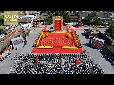 Se celebra en Tianshui la ceremonia anual para conmemorar al ancestro de la nación china, Fuxi