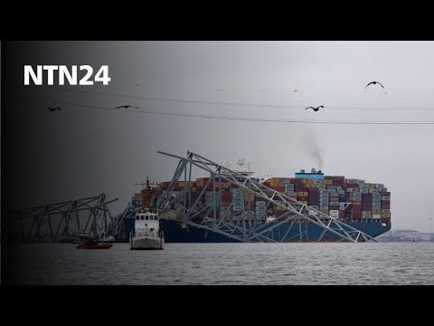 La llamada que hubo antes del accidente de buque que ocasionó el derrumbe de puente en Baltimore