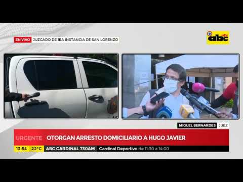 Otorgan arresto domiciliario a Hugo Javier