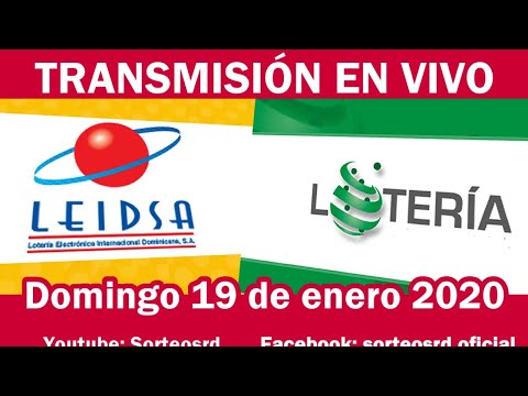 LEIDSA y Lotería Nacional en VIVO / Domingo 19 de enero 2020
