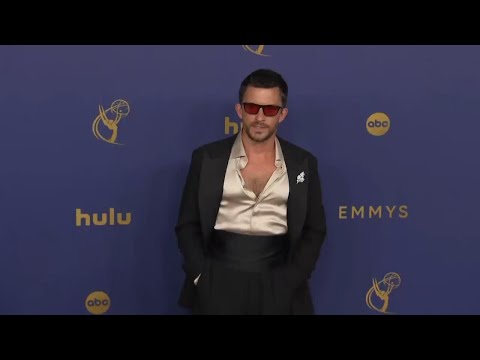 Jonathan Bailey, Viola Davis, Ramy Youssef pose on Emmys carpet