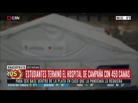 Estudiantes (LP) terminó el hospital de campaña con 450 camas