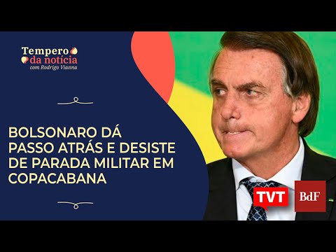 Enquanto Carta pela Democracia é lida em SP, Bolsonaro desiste de parada militar em Copacabana