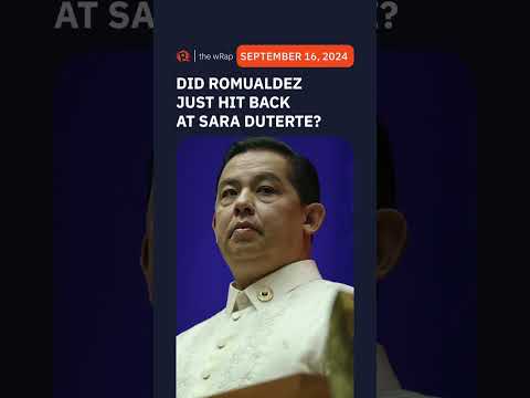 Today's headlines: Romualdez & Duterte, Duran Duran, 2024 Emmys | The wRap | September 16, 2024