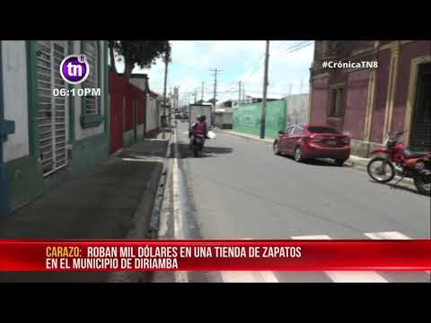 Delincuentes roban en reconocida tienda de zapatos en Diriamba – Nicaragua