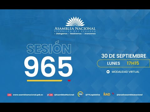 Sesión 948 del Pleno de la Asamblea Nacional