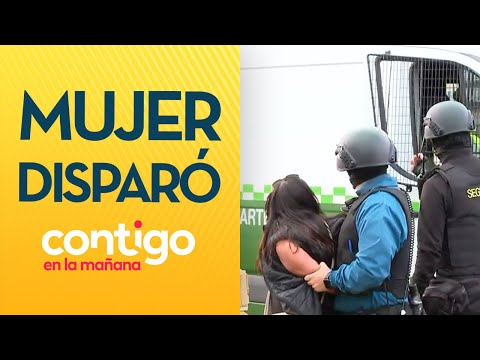 HIRIÓ A EQUIPO DE CHV: Mujer quitó arma y disparó en Lo Valledor - Contigo en la Mañana