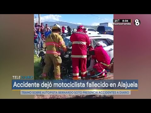 Accidente dejó motociclista fallecido en Alajuela