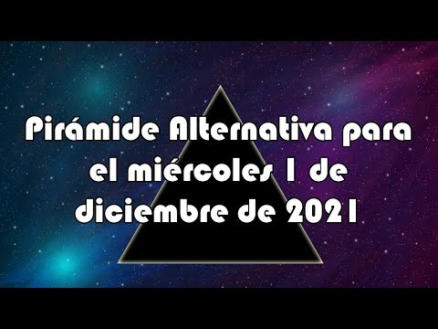 Lotería de Panamá - Pirámide Alternativa para el miércoles 1 de diciembre de 2021