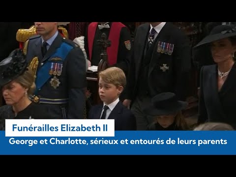 Funérailles d'Elizabeth II : les images émouvantes de George et Charlotte à Westminster