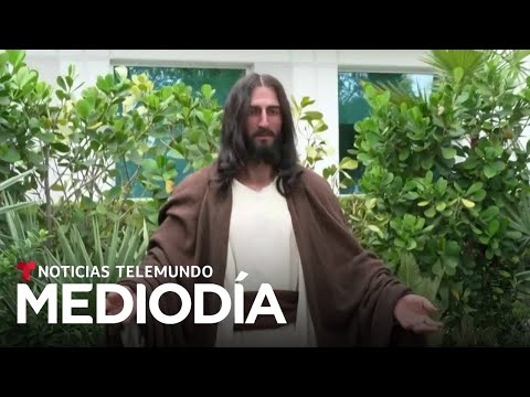 Una estatua hiperrealista de Jesús genera asombro esta Semana Santa | Noticias Telemundo