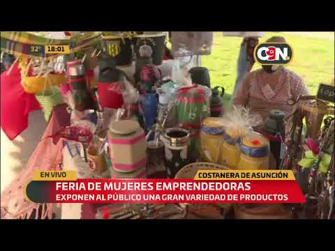 Costanera de Asunción: Feria de mujeres emprendedoras.