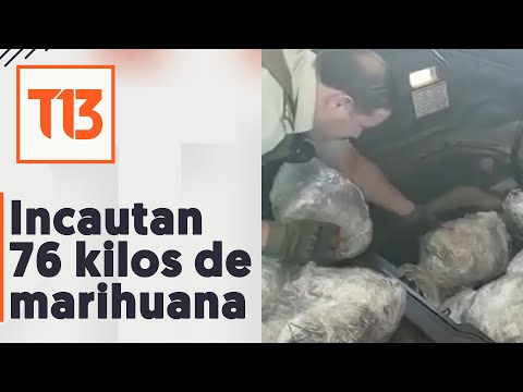 Petorca: Incautan 76 kilos de marihuana en la carretera