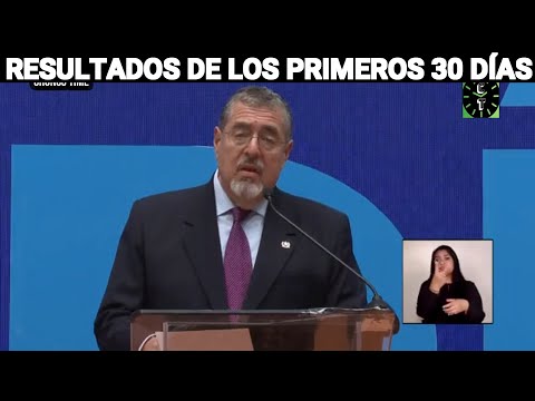 BERNARDO ARÉVALO Y KARIN HERRERA PRESENTA RESULTADOS DE LOS PRIMEROS 30 DÍAS DE GOBIERNO GUATEMALA