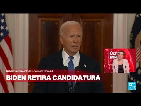 EE. UU. enfrenta la renuncia de la postulación presidencial de Joe Biden • FRANCE 24 Español