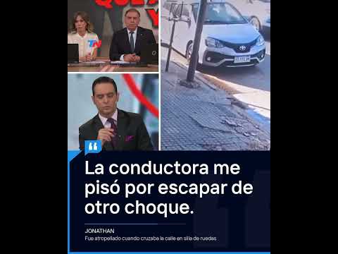 Habló el hombre atropellado cuando cruzaba la calle en silla de ruedas