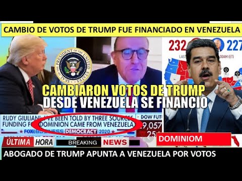 Cambio de votos de Trump fueron financiados desde Venezuela