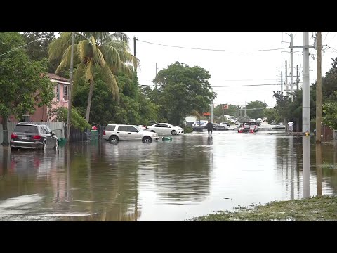 Heavy rainfall leaves some Miami streets flooded