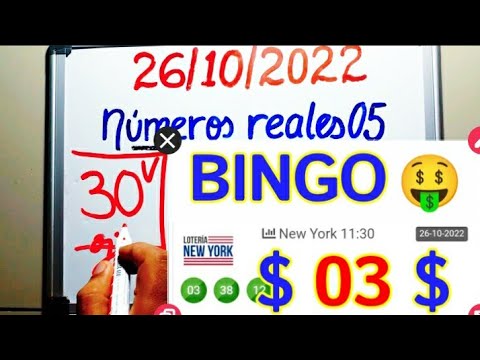 BINGO  03  PREMIO MAYOR lotería NEW YORK/PALÉ  TRIPLETA que VAN a SALIR HOY JUEVES/SORTEOS de HOY