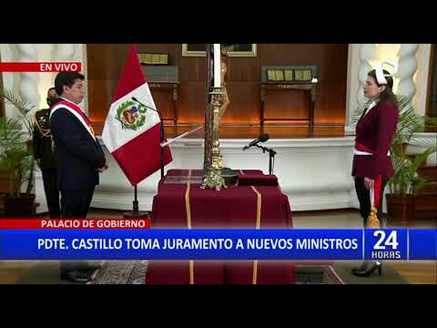 Pedro Castillo juramentó a nuevos ministros de Estado